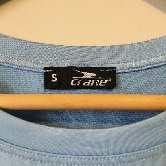 Crane Pale Sky Blue Mesh Hem Workout Tank - Picture 8 of 15